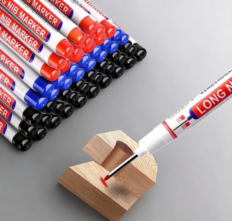 8Pcs/Set 20mm Deep Hole Long Nib Marking Pens For Metal Scribe Pen Waterproof Woodworking Bathroom Decoration Multipurpose
8Pcs/Set 20mm Deep Hole Long Nib Marking Pens For Metal Scribe Pen Waterproof Woodworking Bathroom Decoration Multipurpose