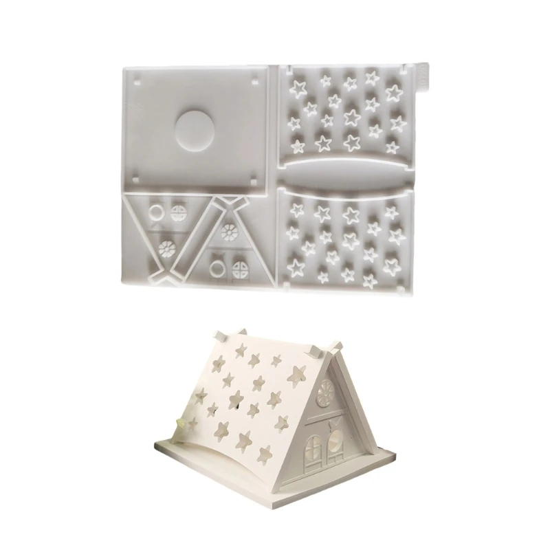 Home Decoration Silicone Mold Miniature House Shaped Ornament Mould Practical Gypsum Mould Jewelry Making Supplies
Home Decoration Silicone Mold Miniature House Shaped Ornament Mould Practical Gypsum Mould Jewelry Making Supplies
