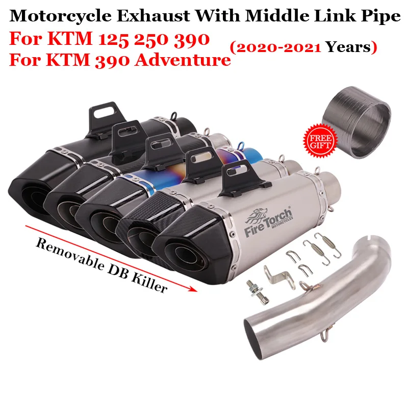 For KTM250 KTM DUKE 250 390 KTM390 Adventure ADV 2020 2021 KTM125 2021 Motorcycle Exhaust System Middle Link Pipe Muffler Escape
For KTM250 KTM DUKE 250 390 KTM390 Adventure ADV 2020 2021 KTM125 2021 Motorcycle Exhaust System Middle Link Pipe Muffler Escape