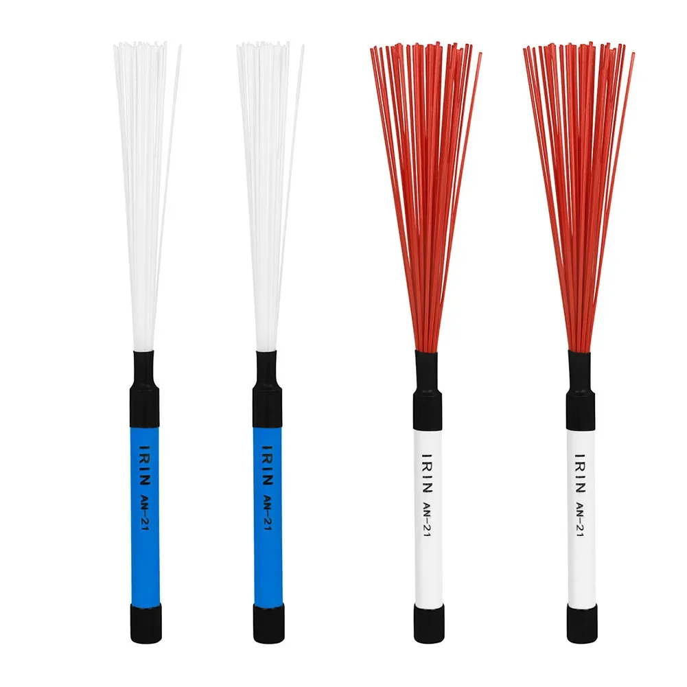 1 Pair of Professional Nylon Drum Brush Rods for Cajon and For Jazz Drum Percussion Parts for Clear and Tight Sound
1 Pair of Professional Nylon Drum Brush Rods for Cajon and For Jazz Drum Percussion Parts for Clear and Tight Sound