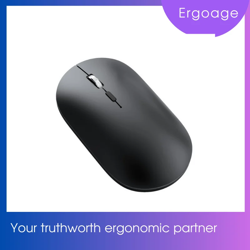 Ergoage High-quality Wireless Bluetooth Ultra-thin Silent Mouse Aluminum Scroll Wheel Rechargeable Battery for Desktop Laptop
Ergoage High-quality Wireless Bluetooth Ultra-thin Silent Mouse Aluminum Scroll Wheel Rechargeable Battery for Desktop Laptop