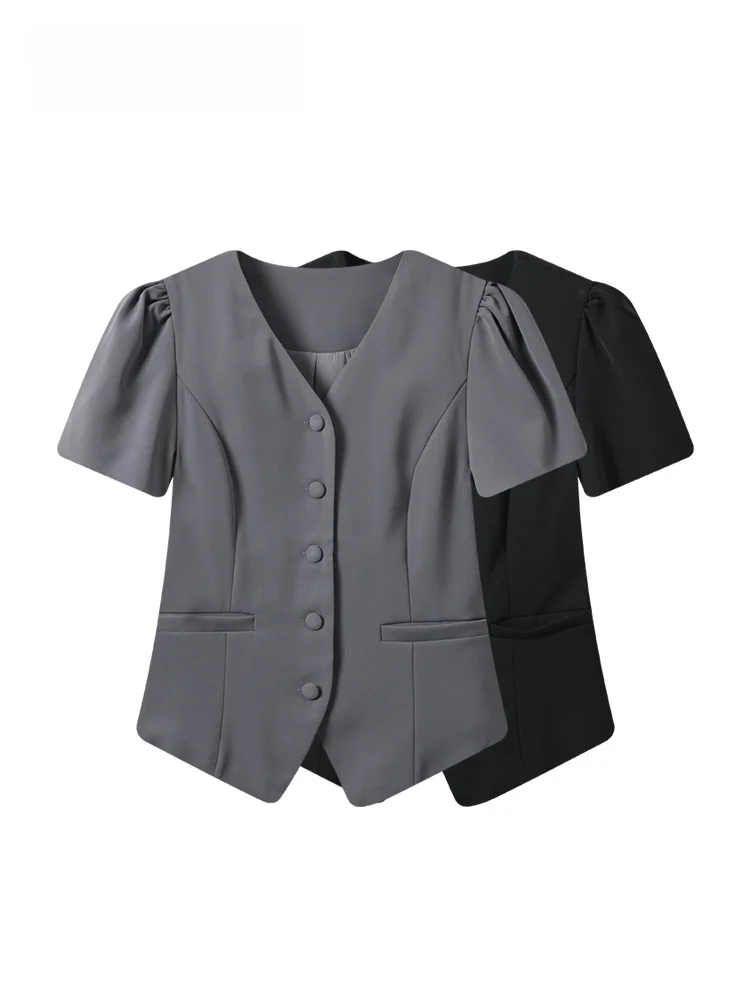 Slimming Short Sleeve Suit Shirt for plus Size Women Summer New Style Cara CLUB Casual Elegant Ladies Top Meat Covering
Slimming Short Sleeve Suit Shirt for plus Size Women Summer New Style Cara CLUB Casual Elegant Ladies Top Meat Covering