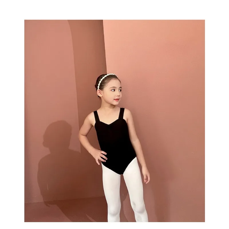 Ballet Dance Black Cotton Suspender Leotard Theeper Summer Training Soft Body Suit Stage Practice Gymnastics Elegant Dancewear
Ballet Dance Black Cotton Suspender Leotard Theeper Summer Training Soft Body Suit Stage Practice Gymnastics Elegant Dancewear