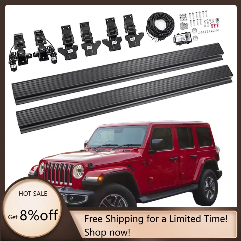Electric Running Boards Retractable Aluminum Alloy Automatic Power Side Step for Wrangler JL 4door 2018-2024 with Carry Bag
Electric Running Boards Retractable Aluminum Alloy Automatic Power Side Step for Wrangler JL 4door 2018-2024 with Carry Bag