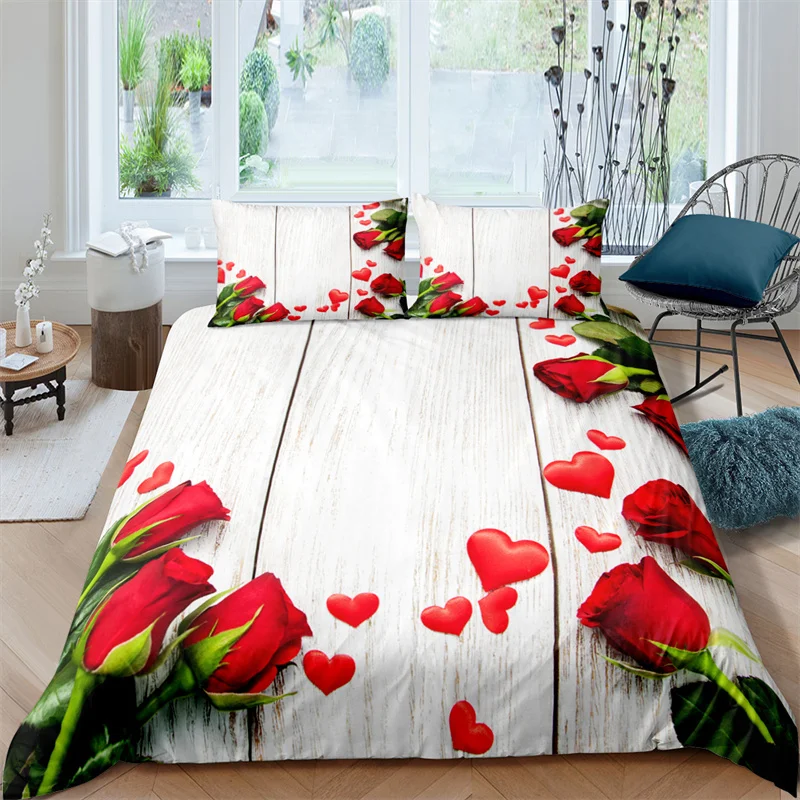 Home Textile Luxury 3D Red Rose Flower 2/3Pcs Kids Aldult Duvet Cover Pillowcase Bedding Set Single Queen and King AU/EU/US Size
Home Textile Luxury 3D Red Rose Flower 2/3Pcs Kids Aldult Duvet Cover Pillowcase Bedding Set Single Queen and King AU/EU/US Size