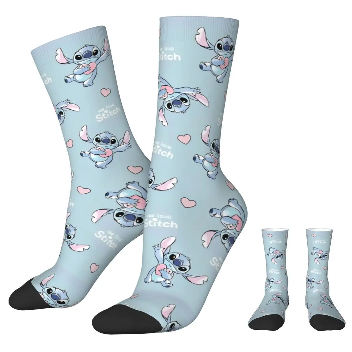 Colorful Cute Stitch Heart Love Basketball Socks Cartoon Polyester Long Socks for Unisex
Colorful Cute Stitch Heart Love Basketball Socks Cartoon Polyester Long Socks for Unisex