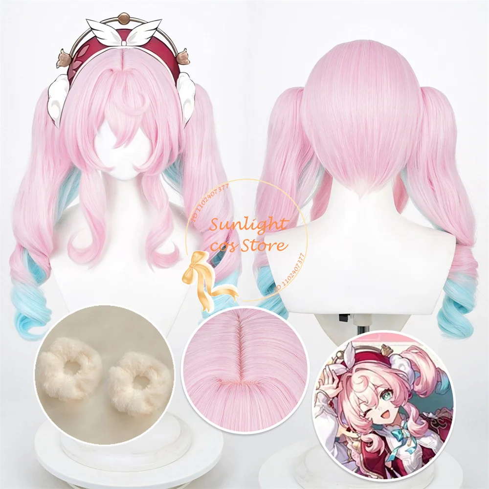 HSR Hyacine Cosplay Wig 38cm Pink Blue Mixed Ponytail Wigs Heat Resistant Synthetic Hair For Women Halloween Cosplay Anime Wig
HSR Hyacine Cosplay Wig 38cm Pink Blue Mixed Ponytail Wigs Heat Resistant Synthetic Hair For Women Halloween Cosplay Anime Wig