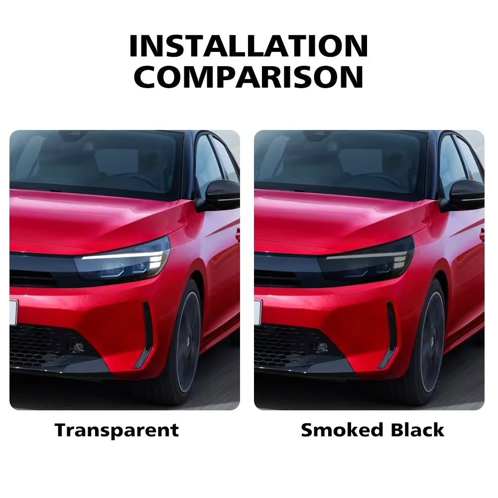 Opel Corsa F 2019-2026 Smoke Black High-Gloss TPH Headlight PPF Film Pre-Cut Anti-Scratch Protective Vinyl Wrap Cover Kit
Opel Corsa F 2019-2026 Smoke Black High-Gloss TPH Headlight PPF Film Pre-Cut Anti-Scratch Protective Vinyl Wrap Cover Kit