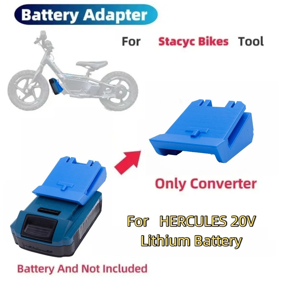 Adapter Converter For HERCULES 20V Lithium Battery To For Stacyc Style Bikes Power Converter Accessories(No Battery)
Adapter Converter For HERCULES 20V Lithium Battery To For Stacyc Style Bikes Power Converter Accessories(No Battery)