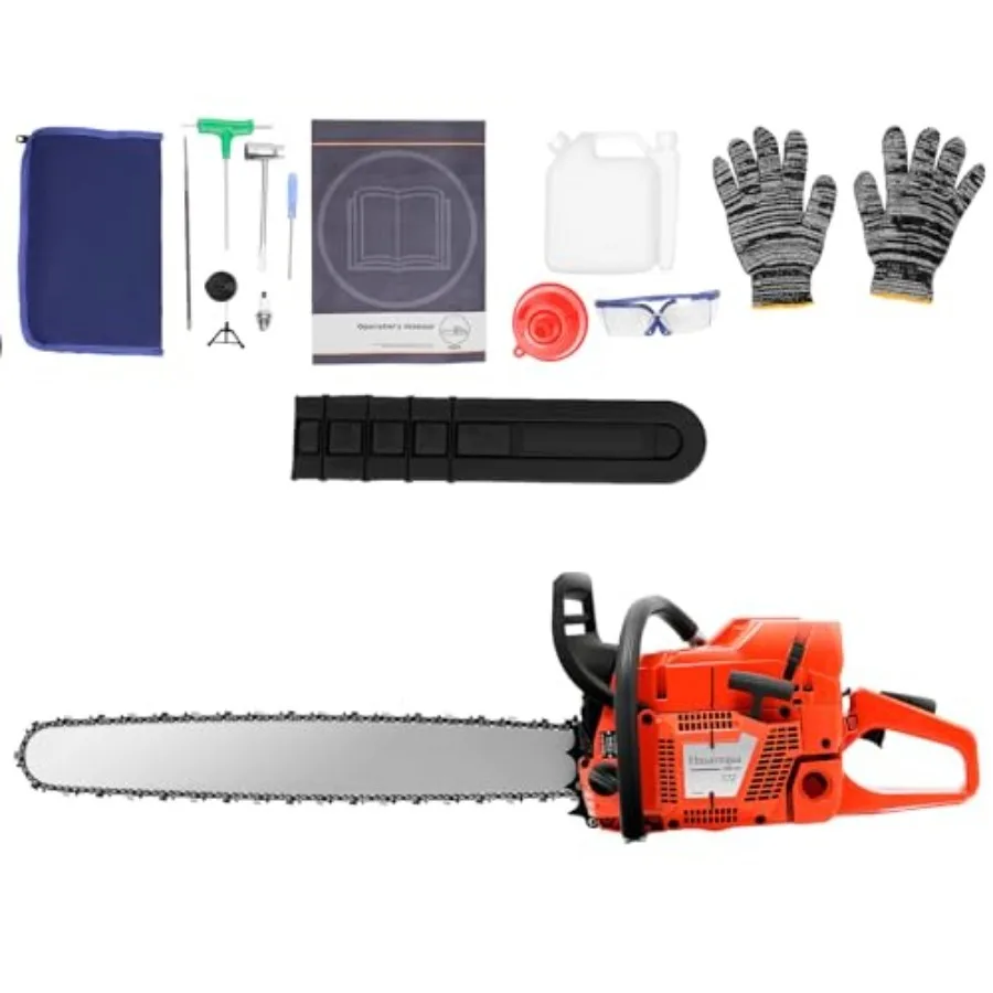 71CC Gas Chainsaws,2 Stroke Power Chain Saws,28 Inch Handed Petrol Chain Saw,Double Nuts and Piston Rings for Forest Harvesting
71CC Gas Chainsaws,2 Stroke Power Chain Saws,28 Inch Handed Petrol Chain Saw,Double Nuts and Piston Rings for Forest Harvesting
