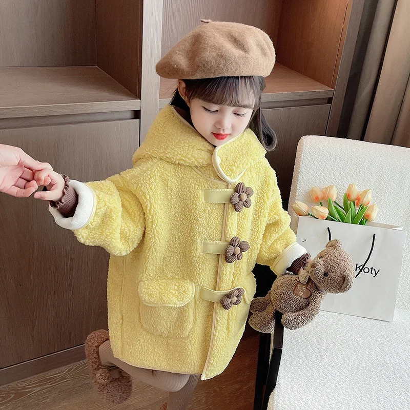 Girls Three-dimensional Flower Medium-length Wool Sweater 2023 Winter New Korean Coat Children's Clothing Winter Clothes Girls
Girls Three-dimensional Flower Medium-length Wool Sweater 2023 Winter New Korean Coat Children's Clothing Winter Clothes Girls