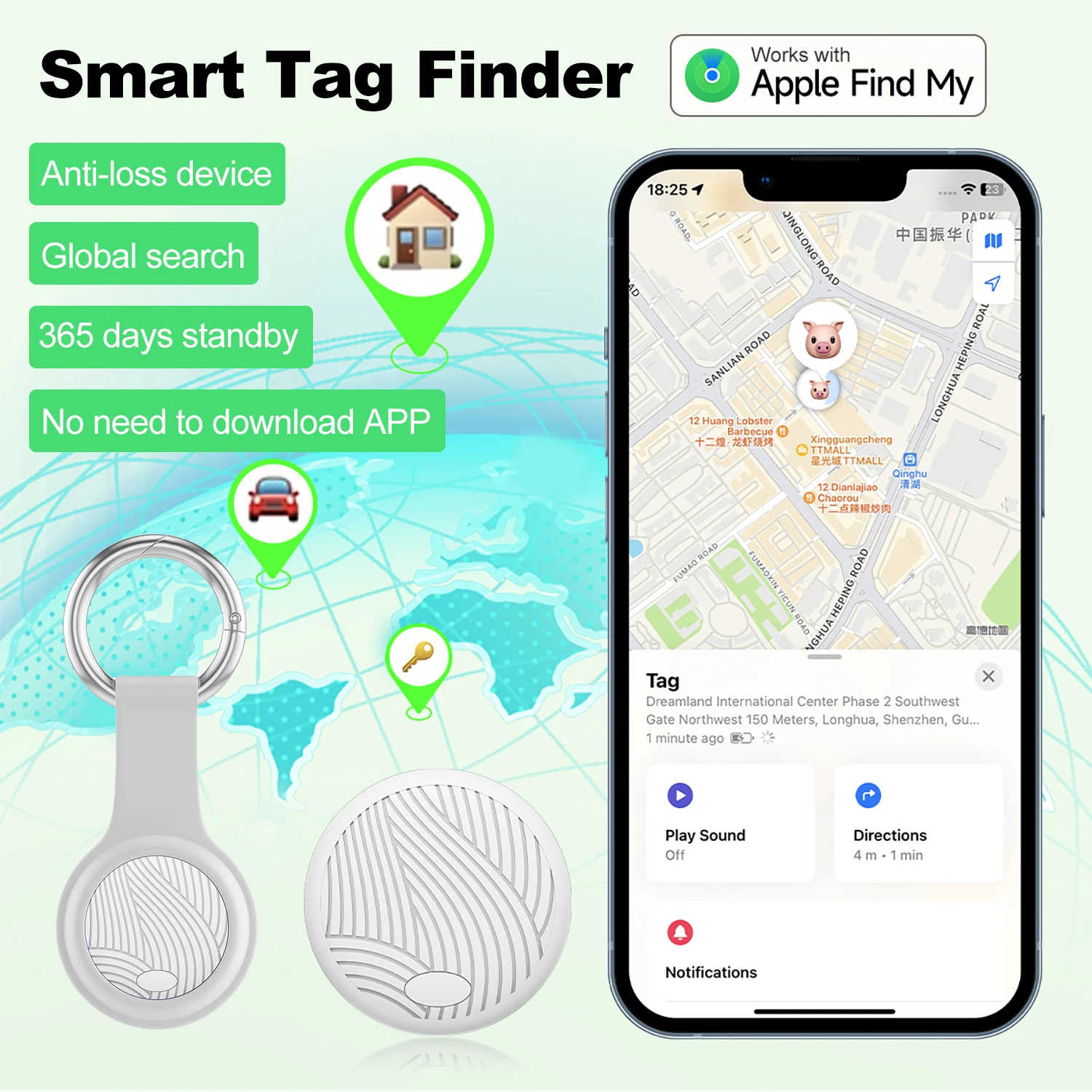 Портативный GPS-умный трекер для поиска моего приложения, поиск смарт-тегов, ключи для домашних животных, собак, анти-потерянный поиск предметов, глобальное положение, точный поиск
Портативный GPS-умный трекер для поиска моего приложения, поиск смарт-тегов, ключи для домашних животных, собак, анти-потерянный поиск предметов, глобальное положение, точный поиск