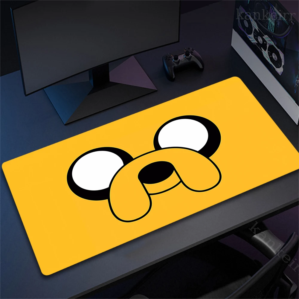 XXL коврик для ноутбука, Офисный Компьютерный коврик с замком, коврик для клавиатуры, Настольный коврик, большой коврик для мыши с милым аниме приключения времени, игровой Настольный коврик