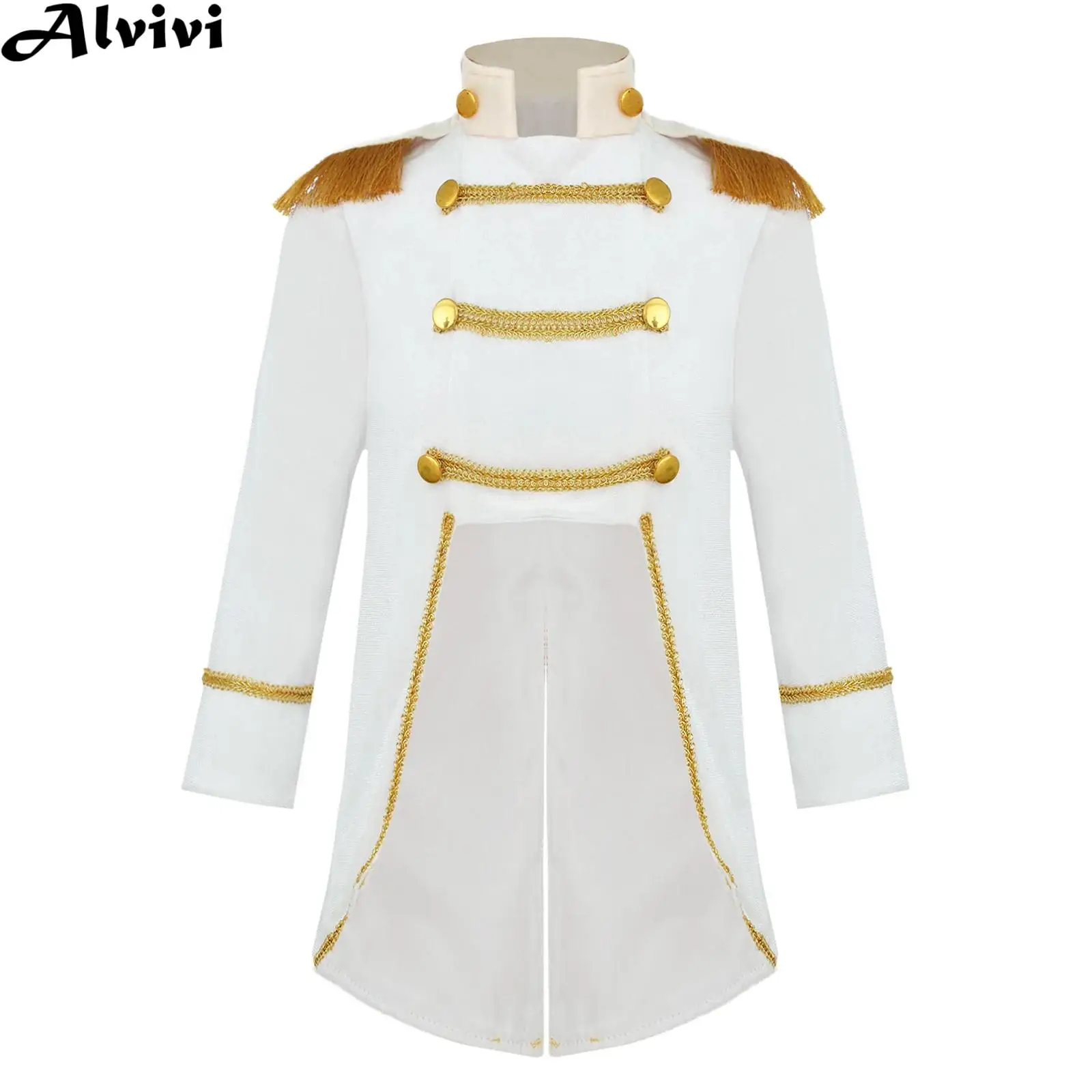 Kids Boys Long Sleeve Retro Velvet Jacket Coat Tailcoat Halloween Carnival Theme Party Prince King Royal Noble Cosplay Costume
Kids Boys Long Sleeve Retro Velvet Jacket Coat Tailcoat Halloween Carnival Theme Party Prince King Royal Noble Cosplay Costume