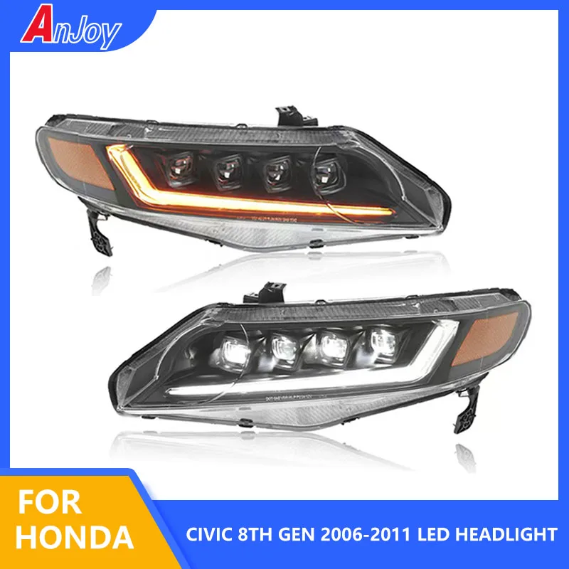 Автомобильная фара для Honda Civic, светодиодная фара 2006-2011 8th FA1, модифицированная передняя DRL, указатель поворота, светодиодные фонари в сборе, аксессуары
Автомобильная фара для Honda Civic, светодиодная фара 2006-2011 8th FA1, модифицированная передняя DRL, указатель поворота, светодиодные фонари в сборе, аксессуары