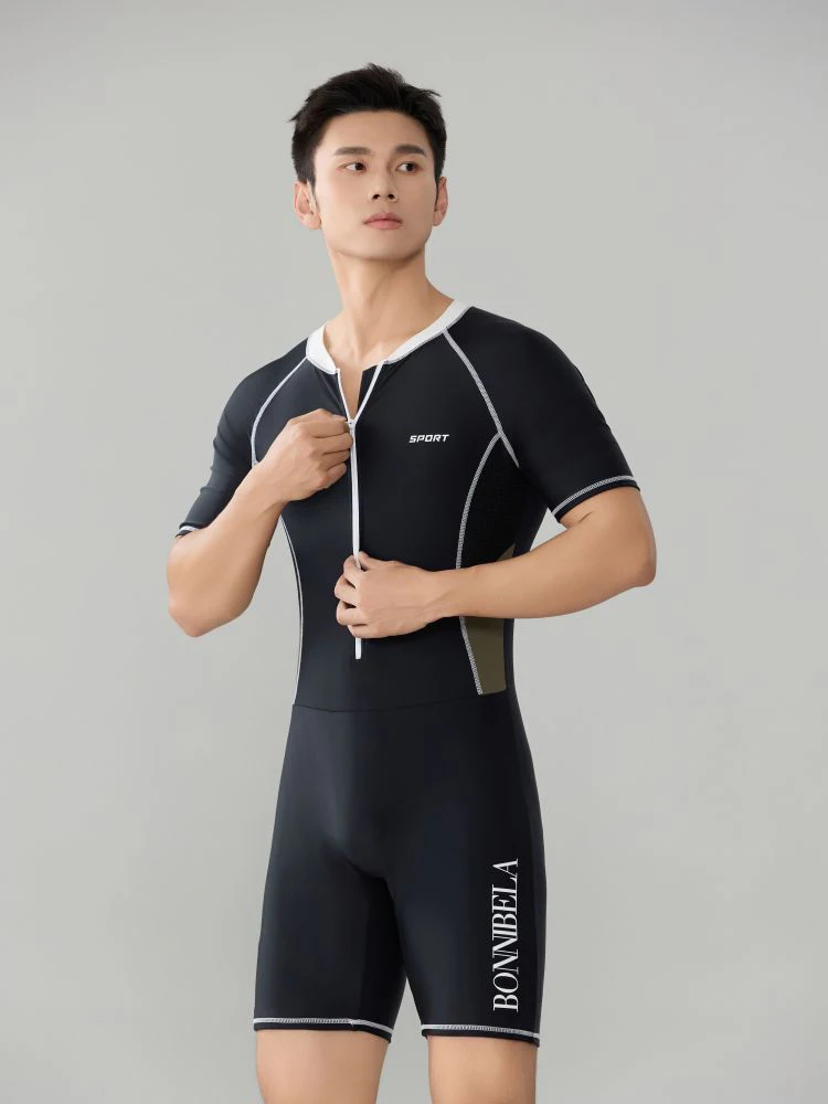 Plus Size Short Sleeve Rash Guard Men Front Zipper Swimming Suit Surfing Clothes One Piece Swimsuit Beachwear Swimwear Man
Plus Size Short Sleeve Rash Guard Men Front Zipper Swimming Suit Surfing Clothes One Piece Swimsuit Beachwear Swimwear Man