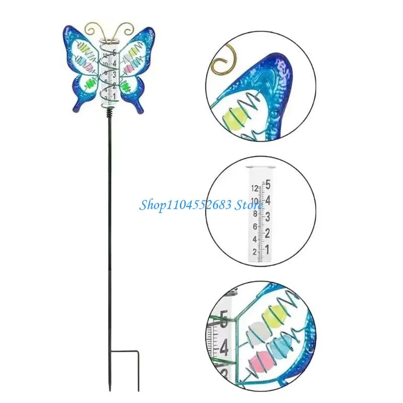 Y6GD Rain Gauge Outdoor 5Inch LED Lighted Butterfly Rain Meter Decorations for Lawn, Yard and Garden
Y6GD Rain Gauge Outdoor 5Inch LED Lighted Butterfly Rain Meter Decorations for Lawn, Yard and Garden