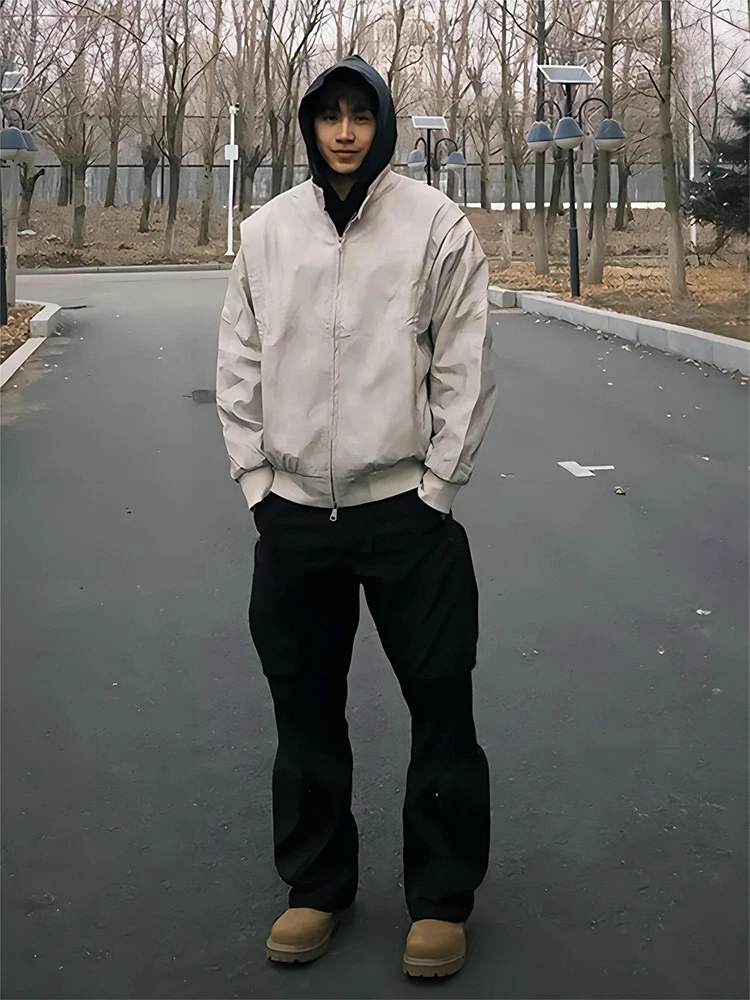 ey Dyed Leather Jaet Men's Autumn Winter Loose Fit Flight Jaet Stand Collar American Baseball Sle Breathable Outerwear
ey Dyed Leather Jaet Men's Autumn Winter Loose Fit Flight Jaet Stand Collar American Baseball Sle Breathable Outerwear