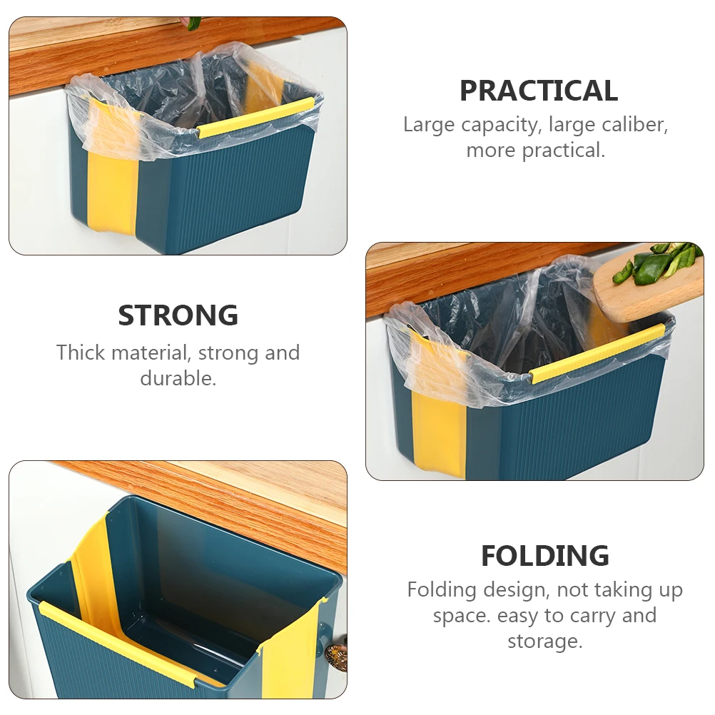 Thick Material Folding Trash Can Wall Mountable Large Capacity Kitchen Waste Container Garbage Recycling Bin
Thick Material Folding Trash Can Wall Mountable Large Capacity Kitchen Waste Container Garbage Recycling Bin