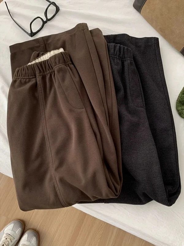 plus Size Women's Loose Fit Fce Wide Leg Pants Straight Cut Retro Sle Cover Hip Autumn Winter Casual Trousers
plus Size Women's Loose Fit Fce Wide Leg Pants Straight Cut Retro Sle Cover Hip Autumn Winter Casual Trousers