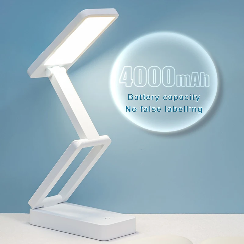 Folding LED Desk Lamp Rechargeable Battery Specific Eye Protector Dormitory Portable Large Table Lamp CapacityLed Night Lights
Folding LED Desk Lamp Rechargeable Battery Specific Eye Protector Dormitory Portable Large Table Lamp CapacityLed Night Lights