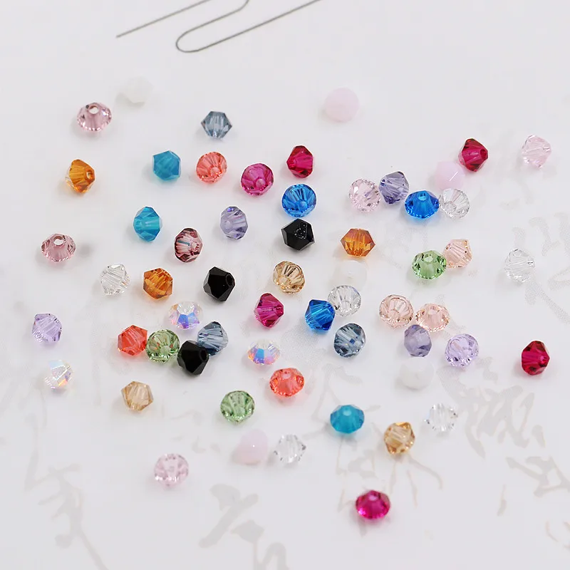 50pcs/ Bag 3mm Assorted Colors Bicone Shaped Glass Faceted Beads Crystal Bicone Beads for Jewelry Making
50pcs/ Bag 3mm Assorted Colors Bicone Shaped Glass Faceted Beads Crystal Bicone Beads for Jewelry Making