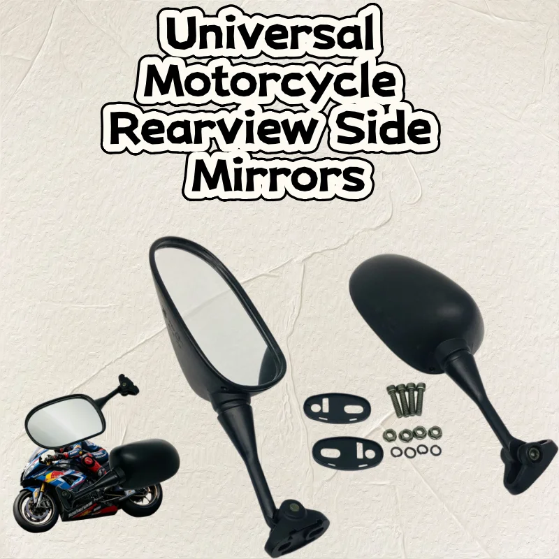 Universal Adjustable Convex Motorcycle Rearview Mirrors Fit Honda CBR & Suzuki GSXR600 Sport Bikes
Universal Adjustable Convex Motorcycle Rearview Mirrors Fit Honda CBR & Suzuki GSXR600 Sport Bikes