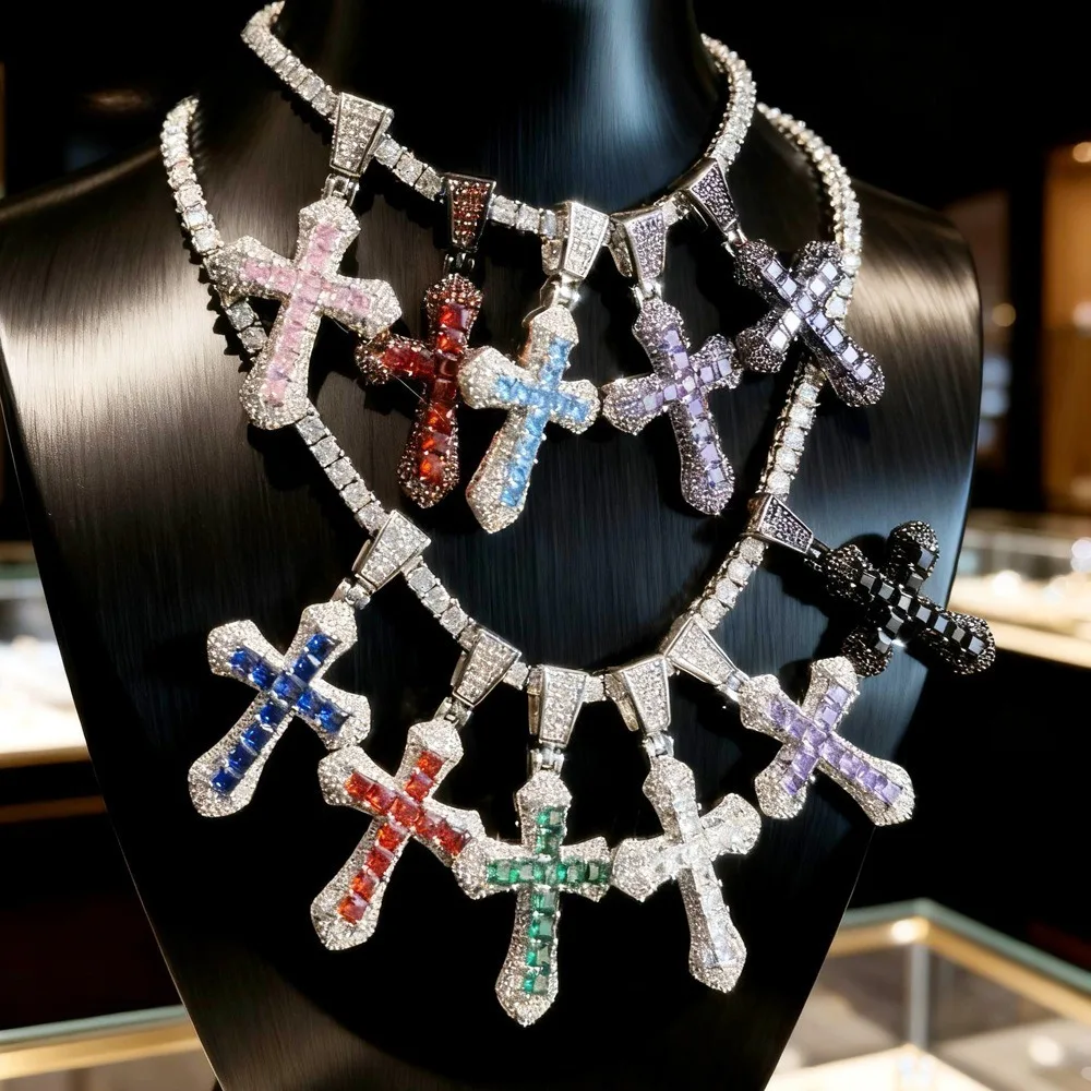 New Unisex Zircon Cross Pendant Necklace, Stylish, Minimalist, Hip-Hop, Instagram Style, Perfect for Parties.
New Unisex Zircon Cross Pendant Necklace, Stylish, Minimalist, Hip-Hop, Instagram Style, Perfect for Parties.