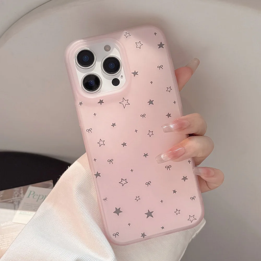 Cute Clear Pink Small Star Bow Phone Case For iPhone 16 15 14 13 Pro Max Anti-drop Shockproof Soft Cover Coque
Cute Clear Pink Small Star Bow Phone Case For iPhone 16 15 14 13 Pro Max Anti-drop Shockproof Soft Cover Coque