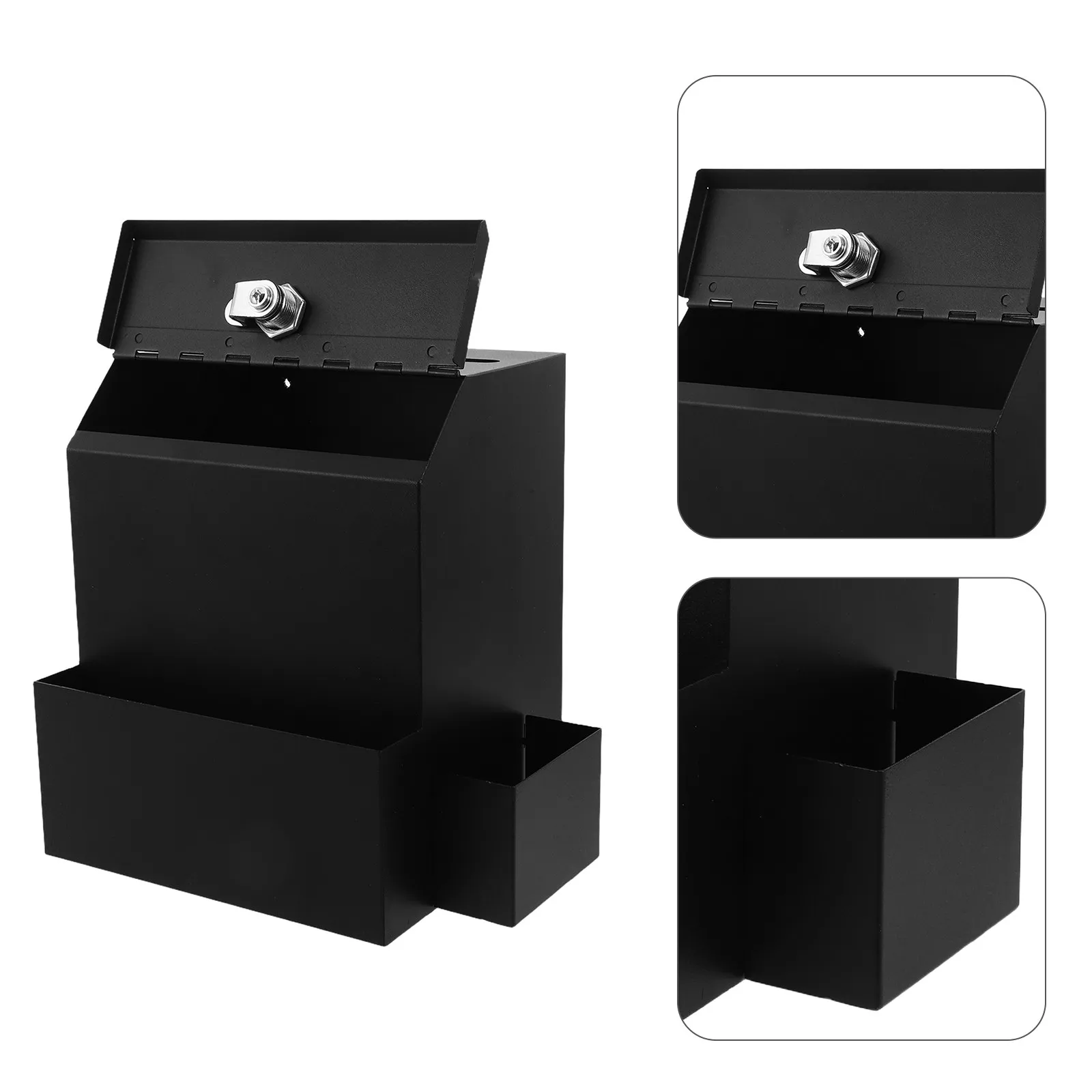 Black Suggestion Box with Slot Lock Plastic Ballot Collection Box Secure Voting Donation Office School Classroom Feedback
Black Suggestion Box with Slot Lock Plastic Ballot Collection Box Secure Voting Donation Office School Classroom Feedback