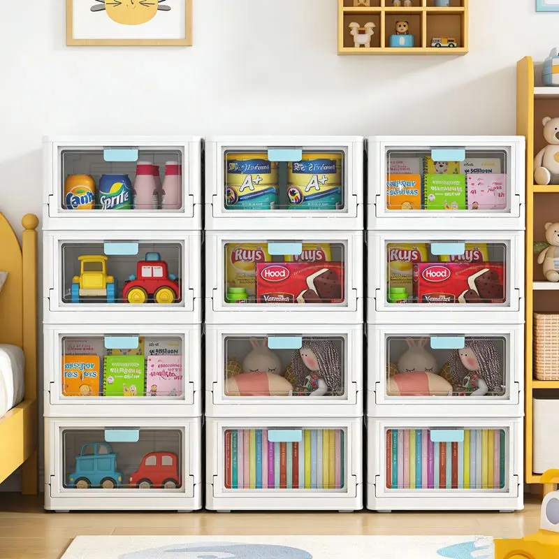 Foldable Storage Box Household Single Door Storage Cabinet Organizer For Clothes Toys Books Desktop Stackable Home Organizer
Foldable Storage Box Household Single Door Storage Cabinet Organizer For Clothes Toys Books Desktop Stackable Home Organizer