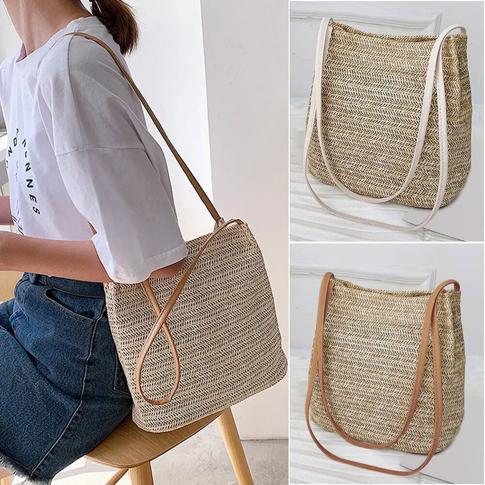 2023 Summer Beach Straw Handbags Ladies Pursed Weave Tote Bag Holiday Shopping Shoulder Crossbody Bag Messenger For Women Travel
2023 Summer Beach Straw Handbags Ladies Pursed Weave Tote Bag Holiday Shopping Shoulder Crossbody Bag Messenger For Women Travel