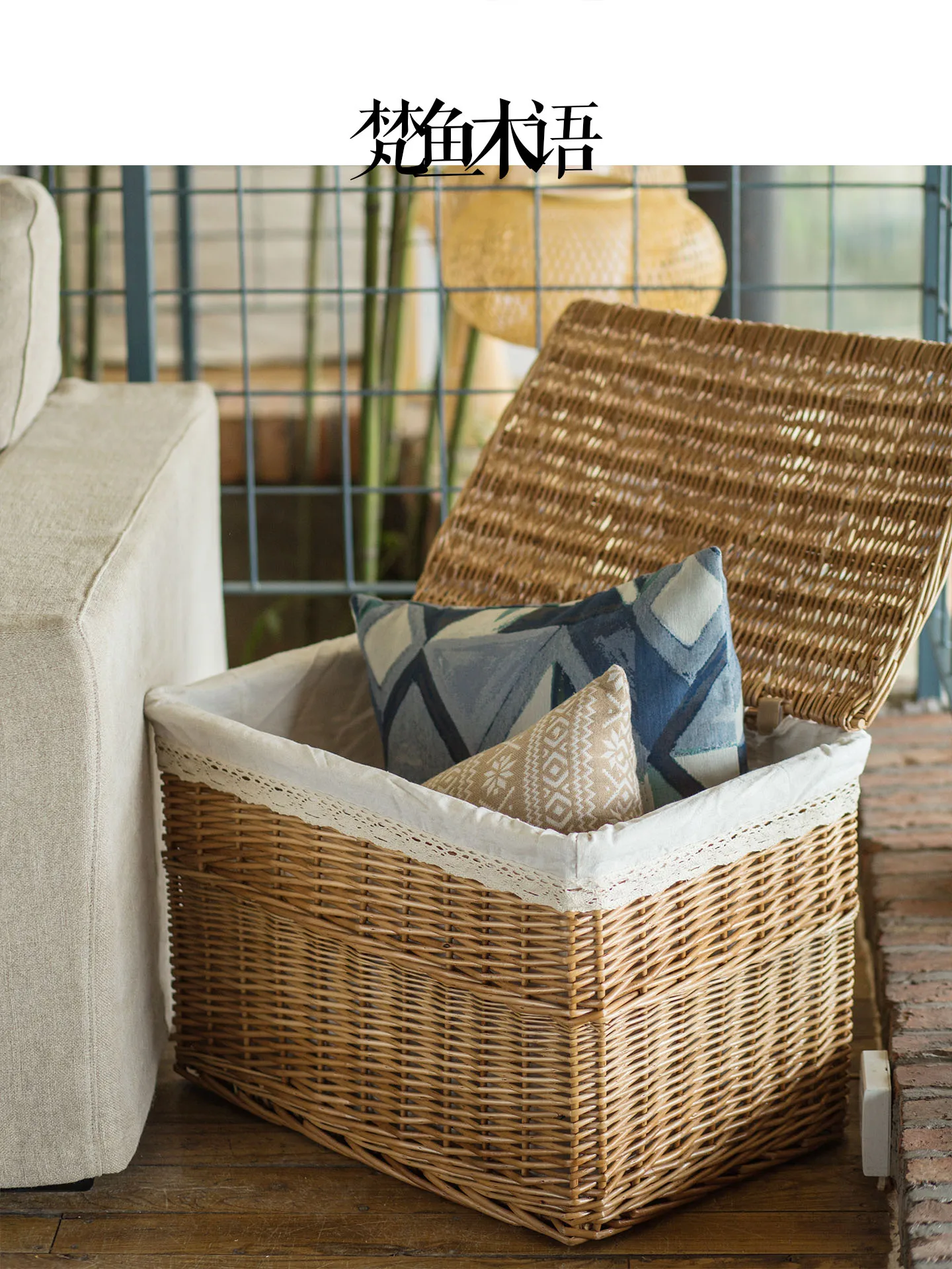Extra Large Wicker Storage Box Clothes Toy Organizer Basket Covered Lid Home Storage Basket Handmade Korean Style Rural Style
Extra Large Wicker Storage Box Clothes Toy Organizer Basket Covered Lid Home Storage Basket Handmade Korean Style Rural Style