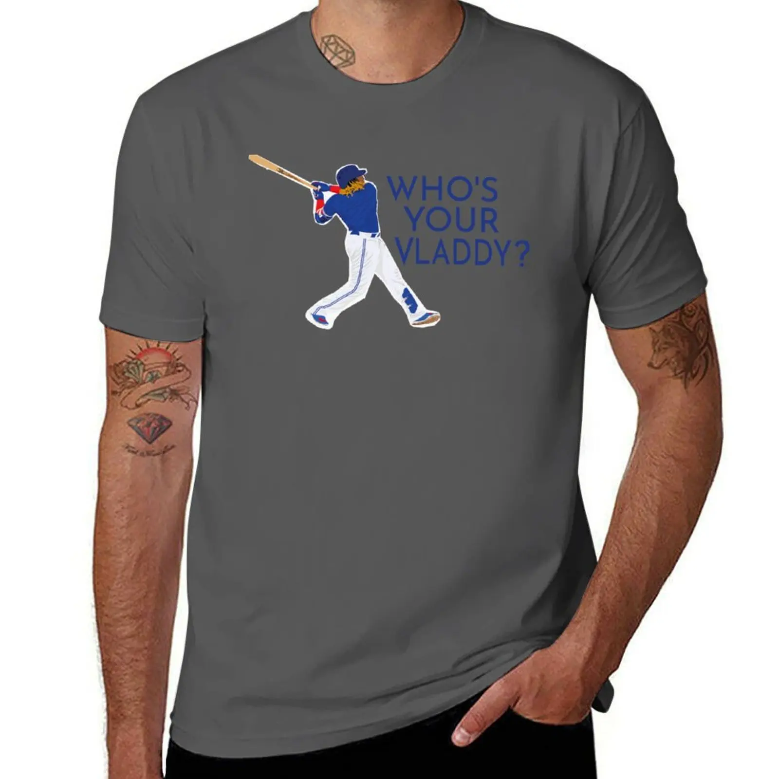 Who_s Your Vladdy, Vladimir Guerrero Jr, cool gift idea for a friend, dad, mom, Premium T-Shirt anime t shirts for man T-Shirt
Who_s Your Vladdy, Vladimir Guerrero Jr, cool gift idea for a friend, dad, mom, Premium T-Shirt anime t shirts for man T-Shirt