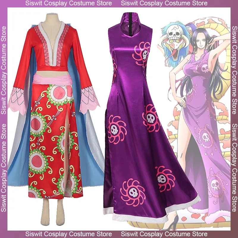 Anime Boa Hancock Cosplay Costume Women Snake Princess Queen Outfits Dress Cloak Tops Accessories Set Carnival Party Dress Up
Anime Boa Hancock Cosplay Costume Women Snake Princess Queen Outfits Dress Cloak Tops Accessories Set Carnival Party Dress Up