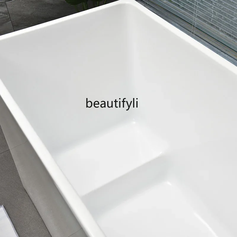 ff Small apartment household independent deepened bathtub acrylic small sitting bath corner bathtub
ff Small apartment household independent deepened bathtub acrylic small sitting bath corner bathtub