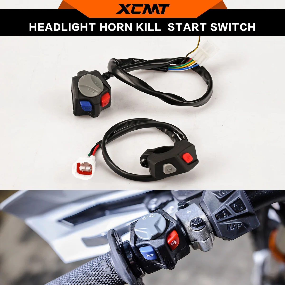 Motorcycle Headlight Horn Kill Switch For KTM HUSQVARNA GAS GAS EC250-300 EC250F/350F 21-23 TE 125 14-16 TE 150 17-19 TE 250
Motorcycle Headlight Horn Kill Switch For KTM HUSQVARNA GAS GAS EC250-300 EC250F/350F 21-23 TE 125 14-16 TE 150 17-19 TE 250
