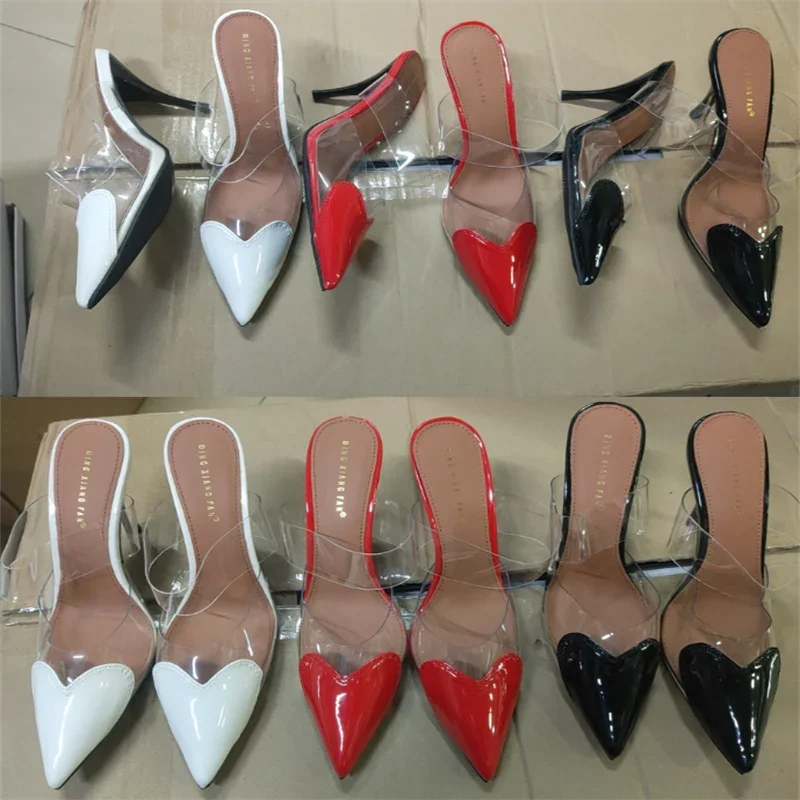 Transparent PVC women's high heels, narrow pointed slim heels, elegant shoes, fashionable, party and graduation
Transparent PVC women's high heels, narrow pointed slim heels, elegant shoes, fashionable, party and graduation