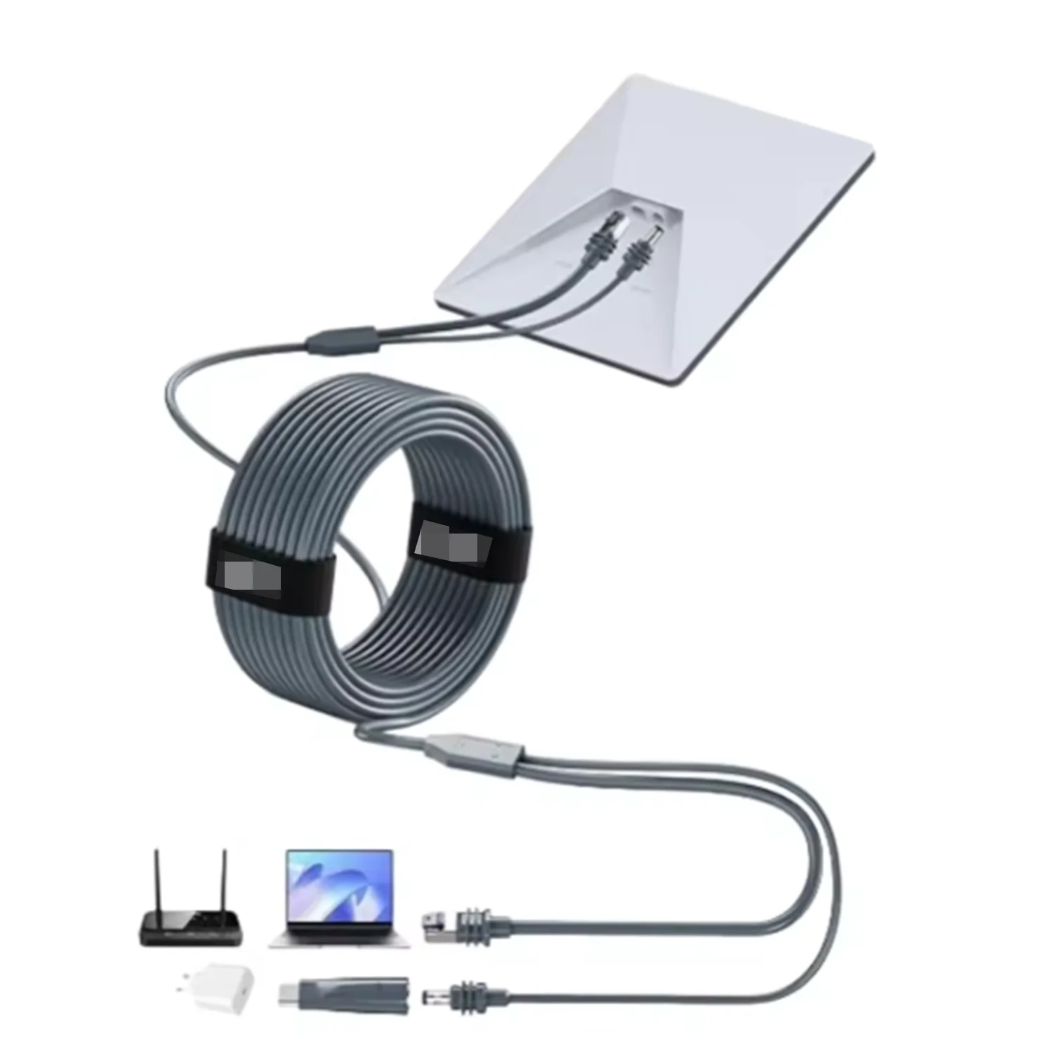 45M For Starlink Mini 2 in 1 Power Cable DC/USB C to DC + RJ45 Ethernet Cable, Stable and Fast Network Wired Connection
45M For Starlink Mini 2 in 1 Power Cable DC/USB C to DC + RJ45 Ethernet Cable, Stable and Fast Network Wired Connection 