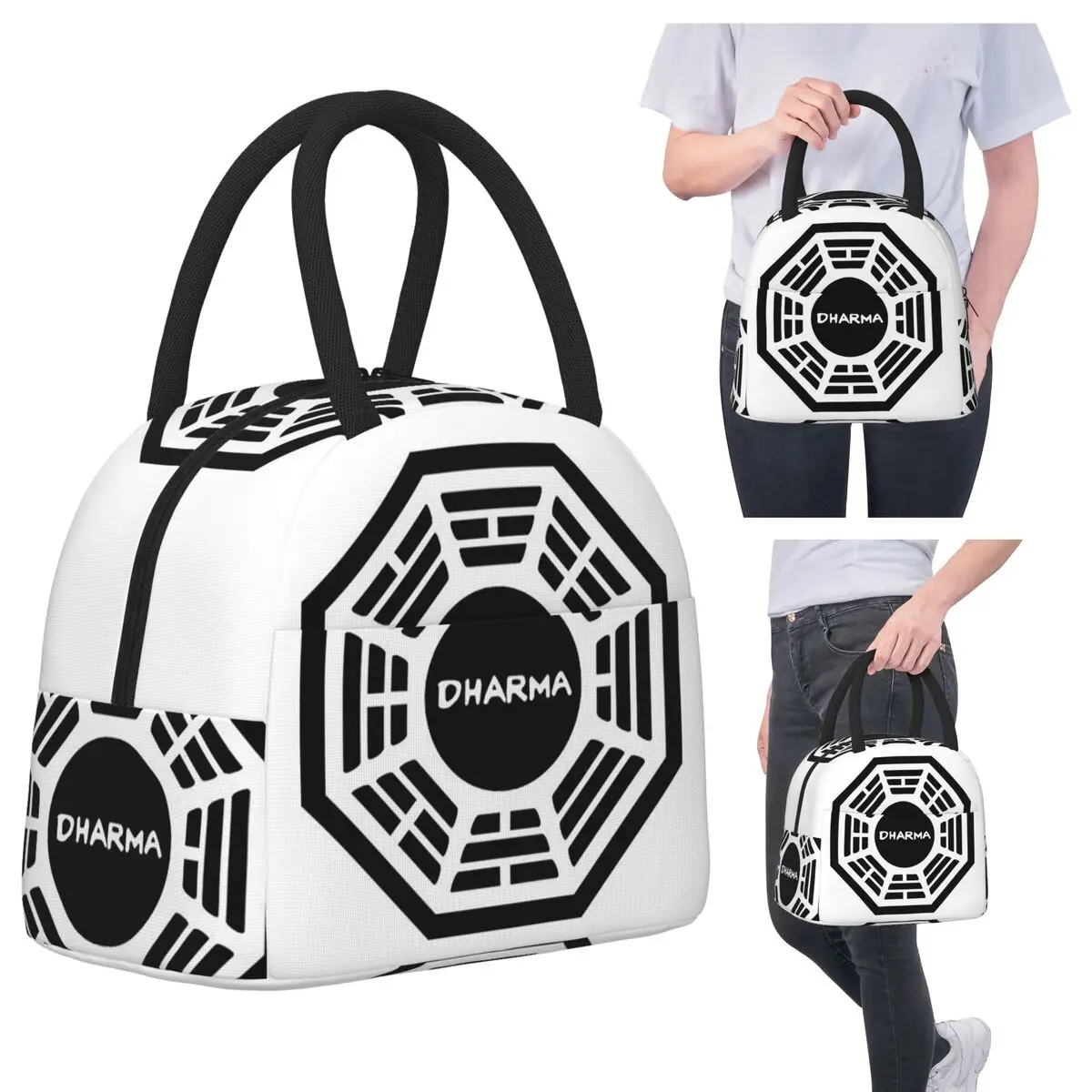 Изолированная сумка для обеда Dharma для женщин, офисный холодильник, термосумка для еды, герметичная коробка для обеда, контейнер 
Изолированная сумка для обеда Dharma для женщин, офисный холодильник, термосумка для еды, герметичная коробка для обеда, контейнер