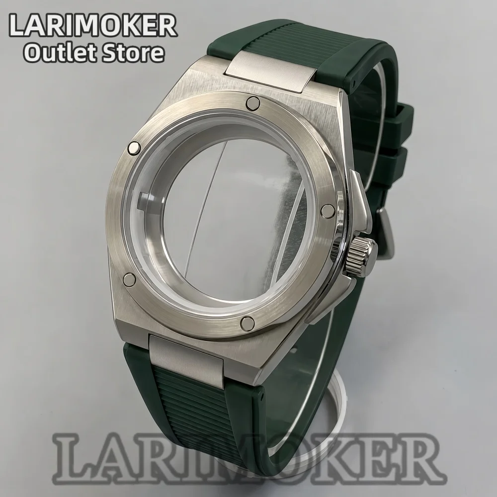 LARIMOKER 40MM Brushed Stainless Steel Watch Case Sapphire Glass Green Rubber Strap Fit NH35 NH36 ETA2824 PT5000 Movement
LARIMOKER 40MM Brushed Stainless Steel Watch Case Sapphire Glass Green Rubber Strap Fit NH35 NH36 ETA2824 PT5000 Movement