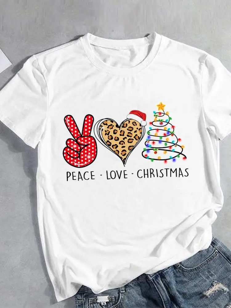 Tee Print Graphic Clothes Clothing Women Fashion Love Hart Sweet Trend Christmas New Year Holiday Short Sleeve T Female T-shirts
Tee Print Graphic Clothes Clothing Women Fashion Love Hart Sweet Trend Christmas New Year Holiday Short Sleeve T Female T-shirts