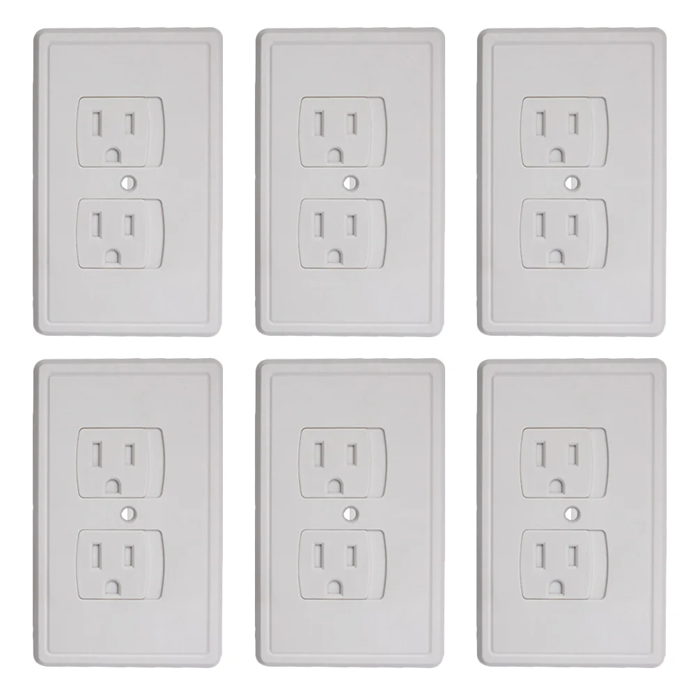 6 Pcs Anti-Electric Shock Socket Cover Outlet Covers Wall Plugs Plate Power Supply Self-closing
6 Pcs Anti-Electric Shock Socket Cover Outlet Covers Wall Plugs Plate Power Supply Self-closing
