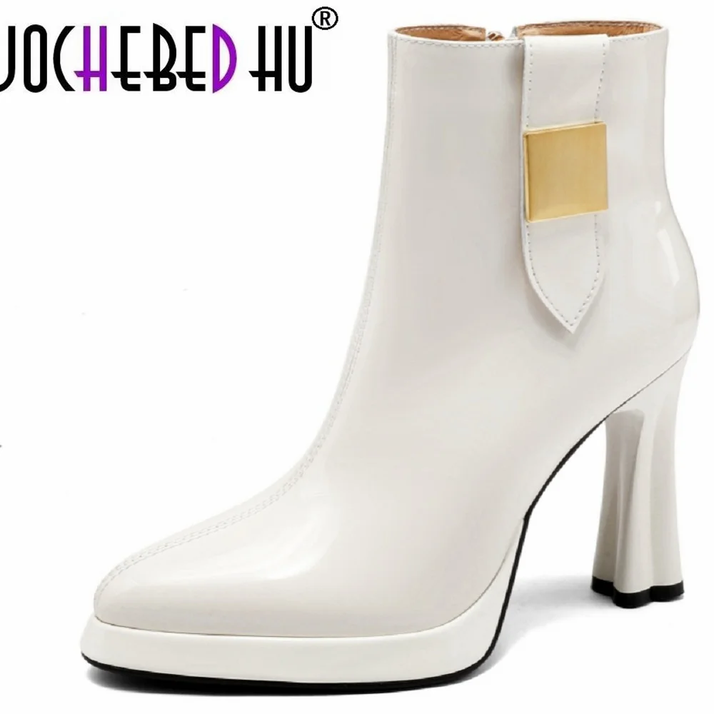 【JOCHEBED HU】New Handmade Brand Genuine Patent Leather High Heels Dress Party Office Lady Autumn WInter Shoes
【JOCHEBED HU】New Handmade Brand Genuine Patent Leather High Heels Dress Party Office Lady Autumn WInter Shoes