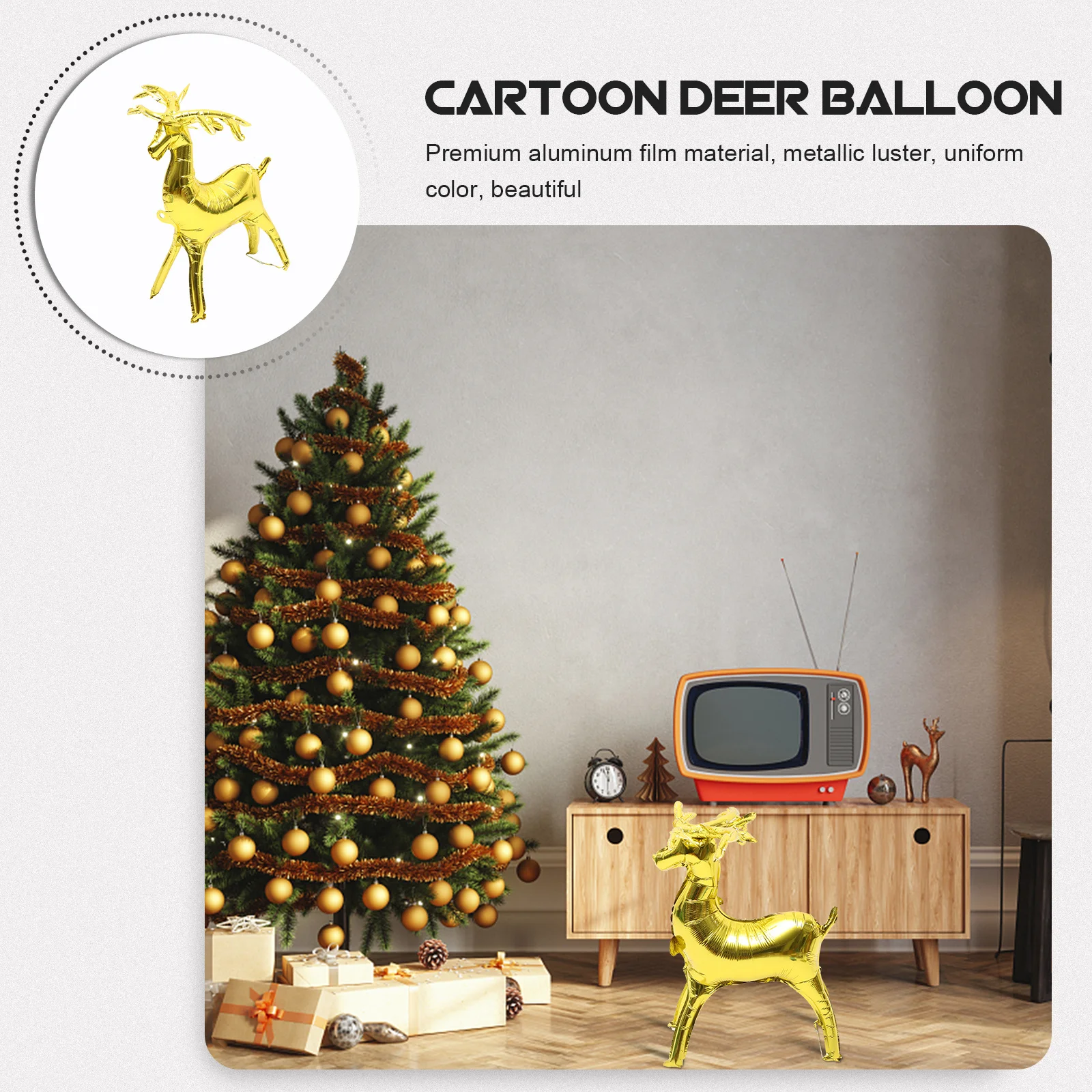 10Pcs Cartoon Reindeer Balloon Aluminum Film Birthday Xmas Party Decoration Supplies Metallic Shiny Reusable
10Pcs Cartoon Reindeer Balloon Aluminum Film Birthday Xmas Party Decoration Supplies Metallic Shiny Reusable