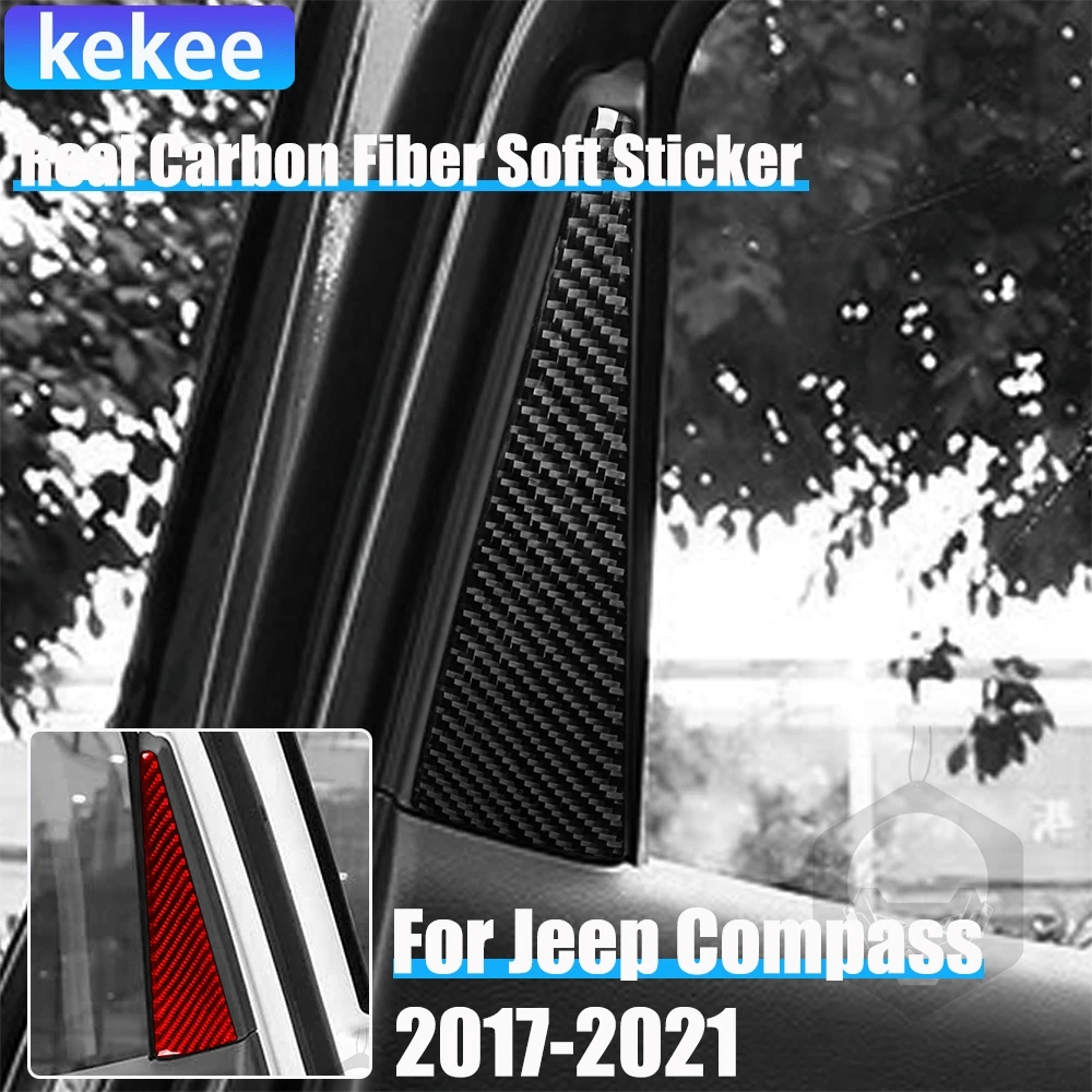 Real Carbon Fiber Car Accessories Rear Door Window Decorative Trim Cover Soft Sticker For Jeep Compass 2017 2018 2019 2020 2021
Real Carbon Fiber Car Accessories Rear Door Window Decorative Trim Cover Soft Sticker For Jeep Compass 2017 2018 2019 2020 2021