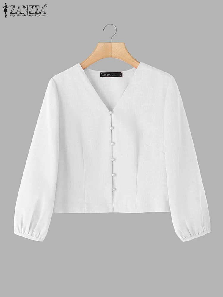 VONDA ZANZEA Women Shirts Casual V-Neck Blouse 2025 Female 3/4 Lantern Sleeve Tops Vintage Style Buttons Solid Color Blusas
VONDA ZANZEA Women Shirts Casual V-Neck Blouse 2025 Female 3/4 Lantern Sleeve Tops Vintage Style Buttons Solid Color Blusas