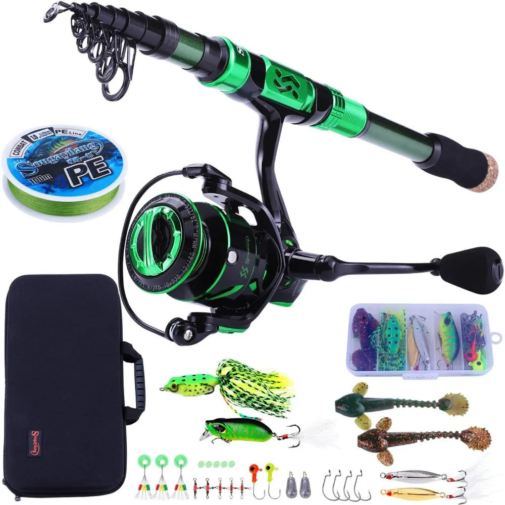 Carbon telescopic rod and 12BB spinning reel combo with carry case for saltwater and freshwater fishing
Carbon telescopic rod and 12BB spinning reel combo with carry case for saltwater and freshwater fishing