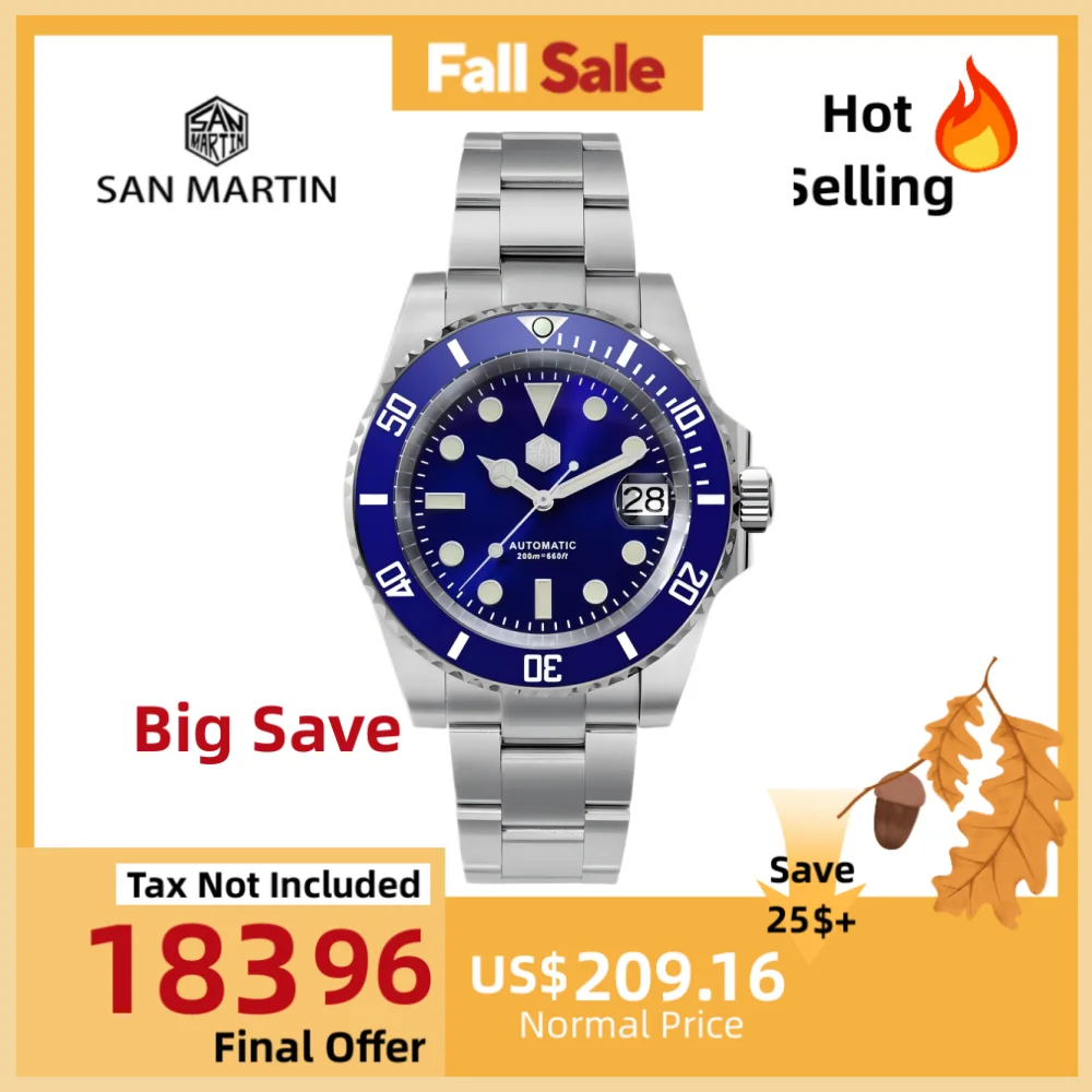 San Martin 40,5 мм Diver Water Ghost Роскошные сапфировые мужские автоматические механические часы 20 бар светящаяся дата Montre Homme SN0017G-3 
San Martin 40,5 мм Diver Water Ghost Роскошные сапфировые мужские автоматические механические часы 20 бар светящаяся дата Montre Homme SN0017G-3