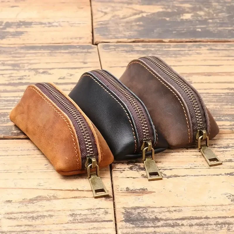 Women's Key Chain Storage Bag Genuine Leather Coin Purse Vintage Zipper Clutch Bag Vintage Credit Card Holder Card Holder
Women's Key Chain Storage Bag Genuine Leather Coin Purse Vintage Zipper Clutch Bag Vintage Credit Card Holder Card Holder